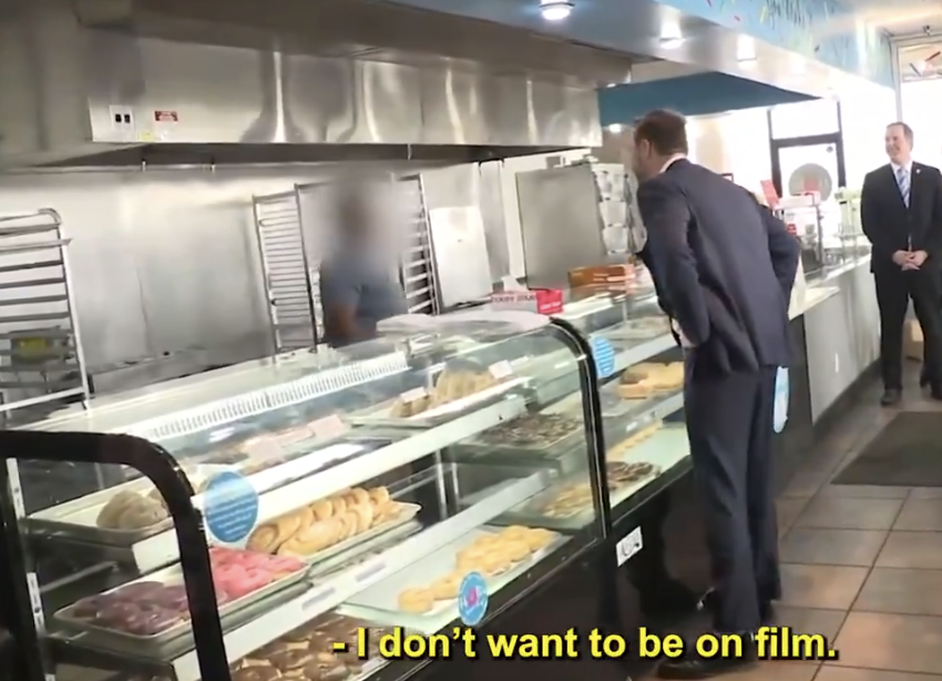 “I Don’t Want To Be On Film”: JD Vance Reaches Peak Cringe While Trying To Talk To People In A Donut Shop